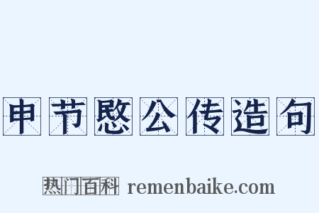 申节愍公传造句是什么意思的图片